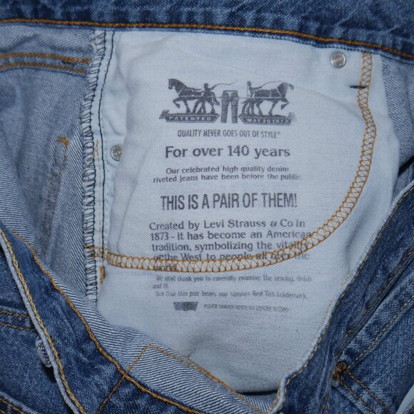 Levi's 505 Men’s Size 40 Jean Shorts Jorts Stonewashed Denim EUC - Picture 7 of 9